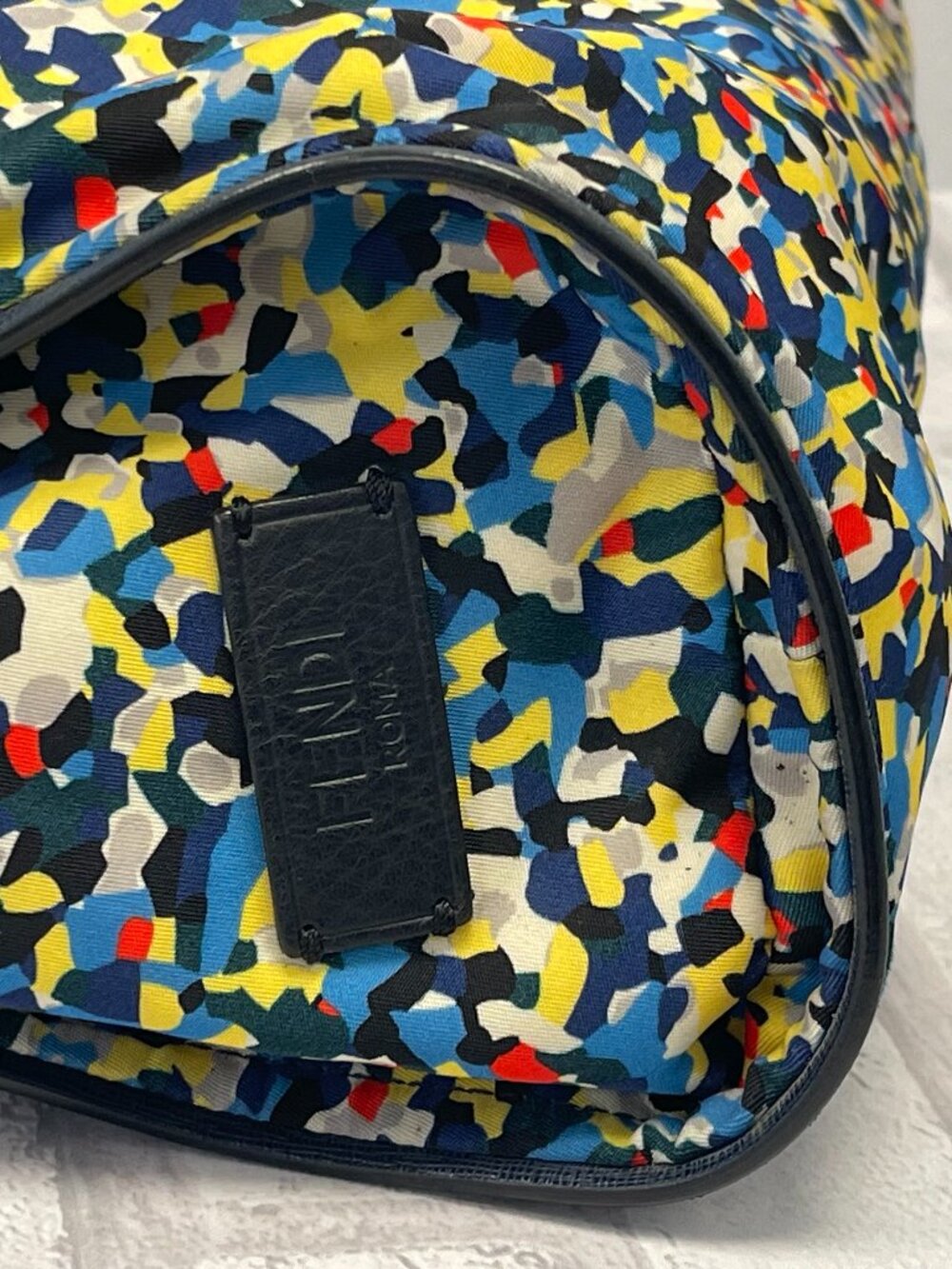 Fendi Monster Nylon Confetti Tote w/ Leather Trim, authentic! - Picture 8 of 15